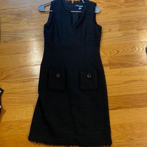 Karl lagerfeld fringe knit dress